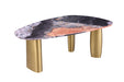 Northwich 5 Pc Dining Table Set - Black/Gray/Matte Gold