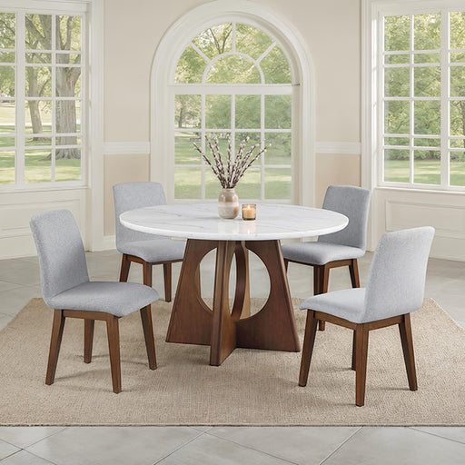 Ostbirk 5 Pc. Dining Table Set - Walnut