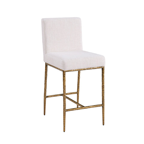 Rilva Counter Ht. Stool (Set of 1) - Matte Gold
