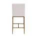 Rilva Counter Ht. Stool (Set of 1) - Matte Gold