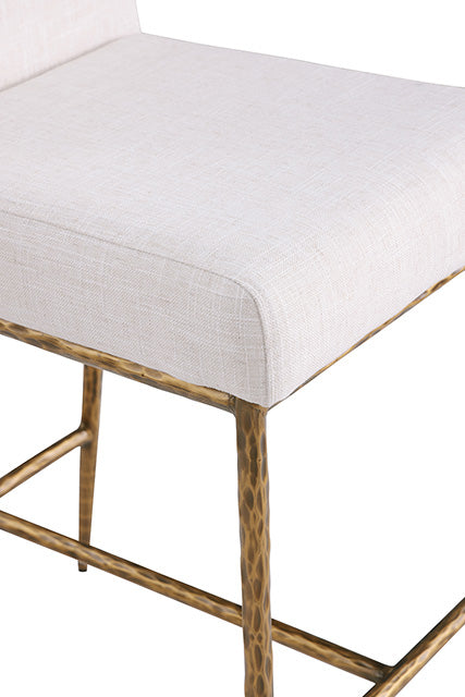 Rilva Counter Ht. Stool (Set of 1) - Matte Gold