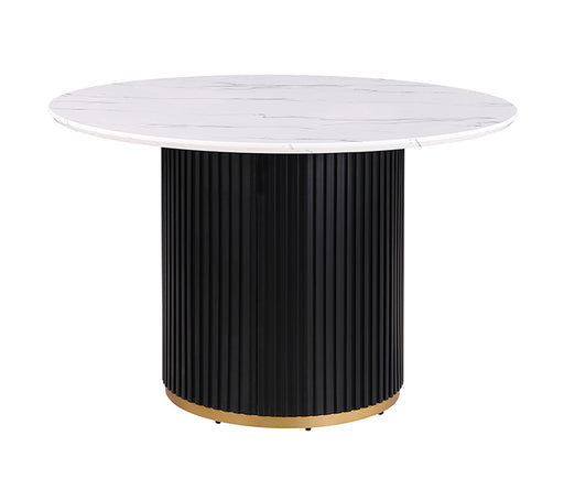 Borden 7 Pc. Dining Table Set - Black/White