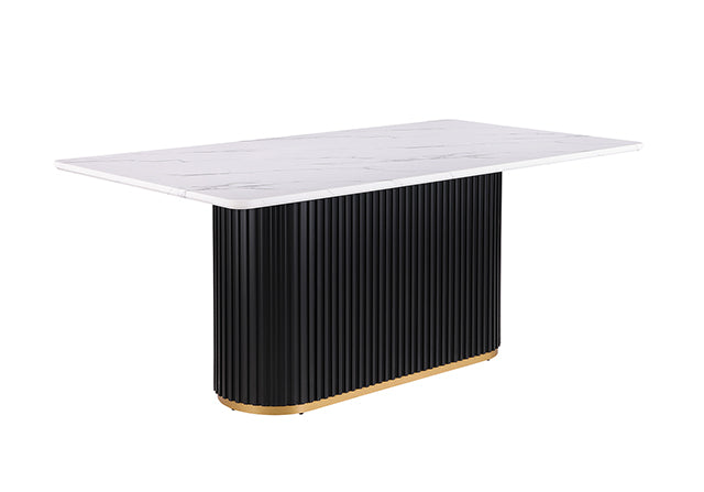 Borden 5 Pc. Dining Table Set - Black/White