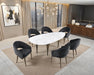 Ciaran 5 Pc. Dining Table Set - Black/White