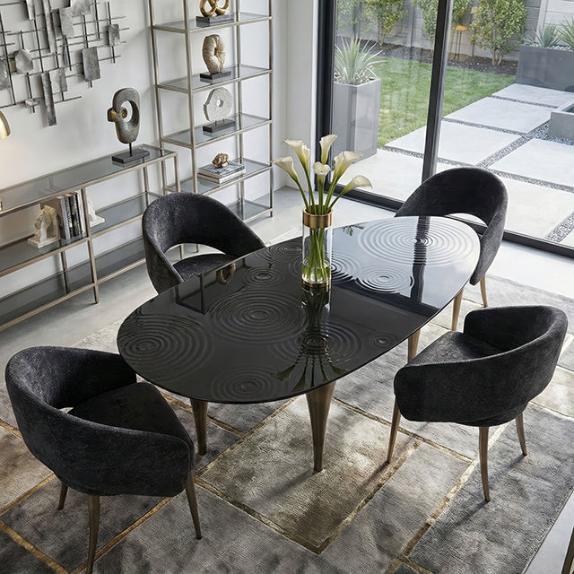 Dublin 5 Pc. Dining Table Set - Obsidian Black