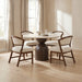 Cirava 5 Pc. Dining Table Set - Light Beige/Walnut / 5 Pc. Dining Table Set (FM37027BG-RT-5PC-WH)