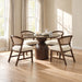 Cirava 5 Pc. Dining Table Set - Dark Brown/Walnut / 5 Pc. Dining Table Set (FM37027BR-RT-5PC-DW)