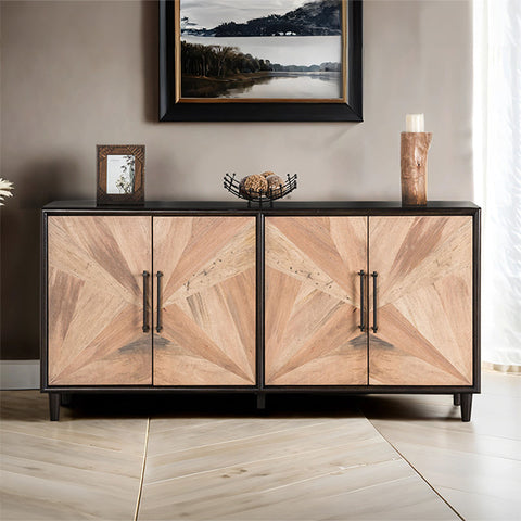 Gabinete Lakeside - natural/negro