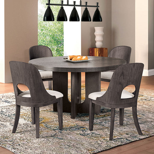 Sterling West Round Dining Table - Ash Gray