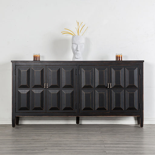 Viggo 4 Door Cabinet - Weathered Black
