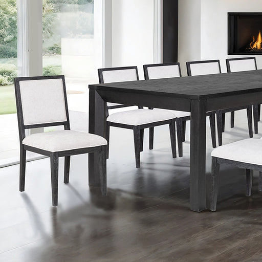 Hatton Cross 7 Pc Dining Table Set - Weathered Black