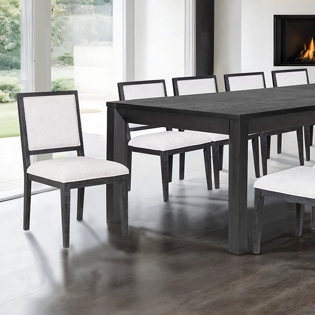 Hatton Cross 7 Pc Dining Table Set - Weathered Black