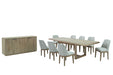 Solenne Arc 7 Pc. Dining Set - Knotty Grained Oak