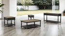 Neue Mills Rect Cocktail Table - Weathered Black/Brown