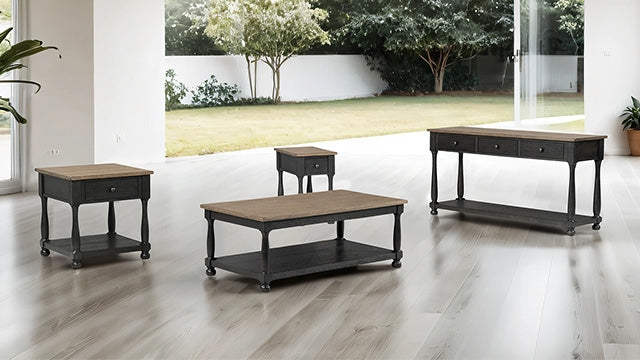 Neue Mills Rect Cocktail Table - Weathered Black/Brown
