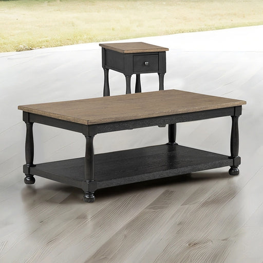 Neue Mills Rect Cocktail Table - Weathered Black/Brown