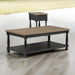 Neue Mills Rect Cocktail Table - Weathered Black/Brown