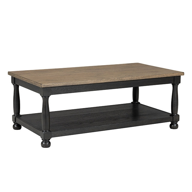 Neue Mills Rect Cocktail Table - Weathered Black/Brown
