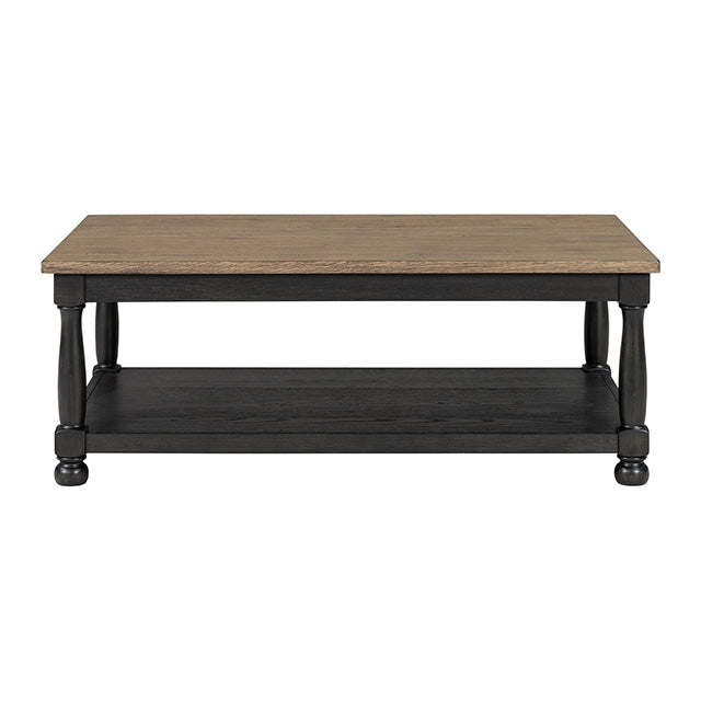 Neue Mills Rect Cocktail Table - Weathered Black/Brown