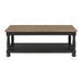 Neue Mills Rect Cocktail Table - Weathered Black/Brown