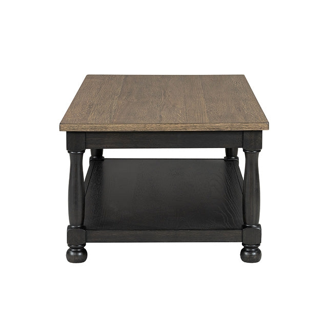 Neue Mills Rect Cocktail Table - Weathered Black/Brown