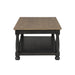 Neue Mills Rect Cocktail Table - Weathered Black/Brown