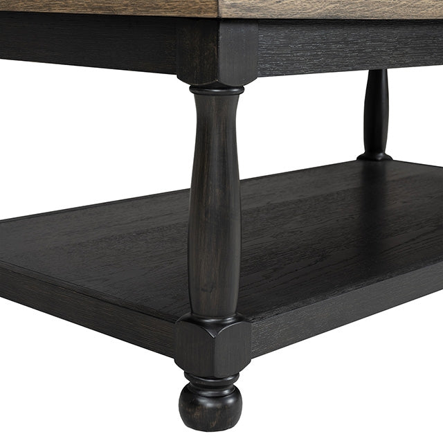 Neue Mills Rect Cocktail Table - Weathered Black/Brown