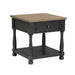 Neue Mills End Table - Weathered Black/Brown