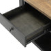 Neue Mills End Table - Weathered Black/Brown
