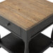 Neue Mills End Table - Weathered Black/Brown