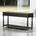 Neue Mills Sofa Table - Weathered Black/Brown
