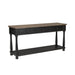 Neue Mills Sofa Table - Weathered Black/Brown