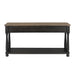 Neue Mills Sofa Table - Weathered Black/Brown