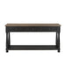 Neue Mills Sofa Table - Weathered Black/Brown