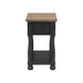 Neue Mills Chairside Table - Weathered Black/Brown