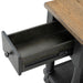 Neue Mills Chairside Table - Weathered Black/Brown