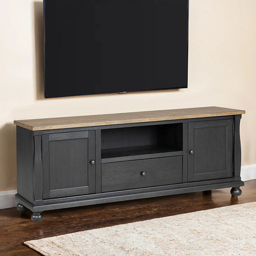 Neue Mills TV Console - Weathered Black/Brown