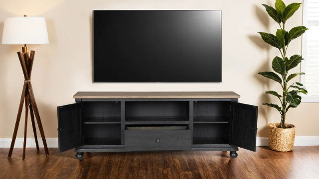 Neue Mills TV Console - Weathered Black/Brown