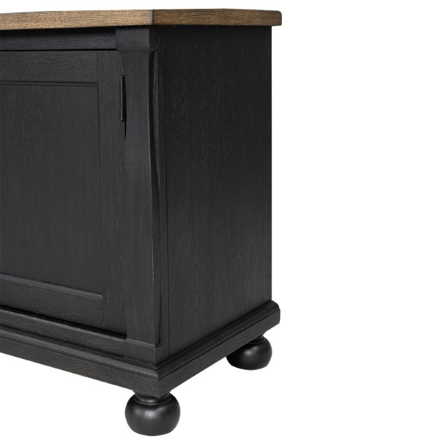 Neue Mills TV Console - Weathered Black/Brown