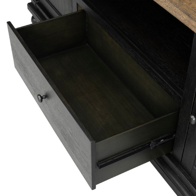 Neue Mills TV Console - Weathered Black/Brown