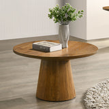 Mesa de centro redonda Halewood de 29" - nogal