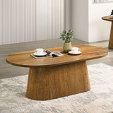 Mesa de centro ovalada Halewood - nogal