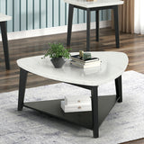 Thisted Triangle Marble Coffee Table - Black/White