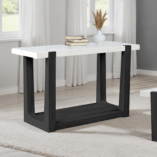 Sundbry Sofa Table - Black/White