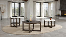 Vellara 42" Cocktail Table w/ Wood Top - Dark Walnut
