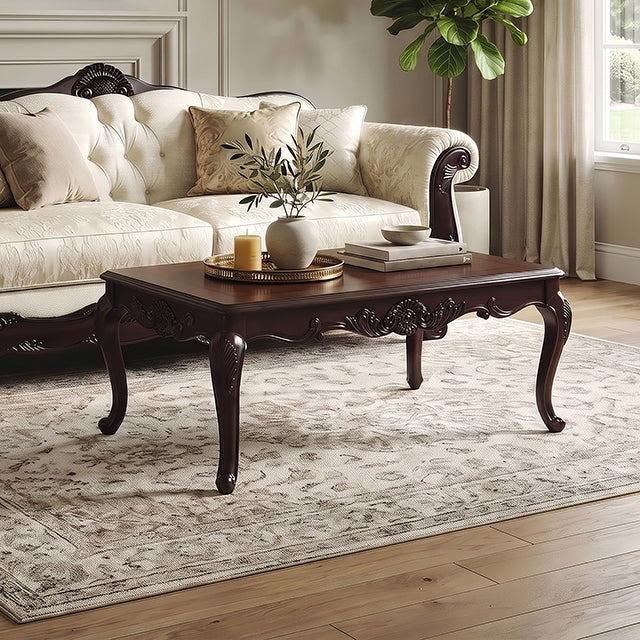 Palencia Coffee Table - Dark Cherry