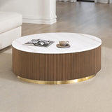 Brown/White/Gold