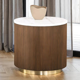 Brown/White/Gold