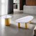 Northwich Side Table - White/Matte Gold