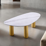 Northwich Cooffe Table - White/Matte Gold